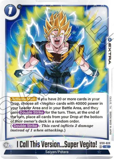 I Call This VersionSuper Vegito Dragon Ball Pattern ST01-026 Story Booster 01 Fusion World card