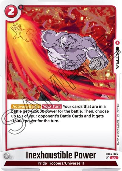 Inexhaustible Power FB04-025 Ultra Limit Fusion World card
