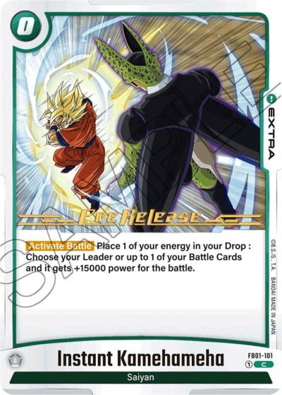 Instant Kamehameha FB01-101 Awakened Pulse Pre-Release Cards Fusion World card