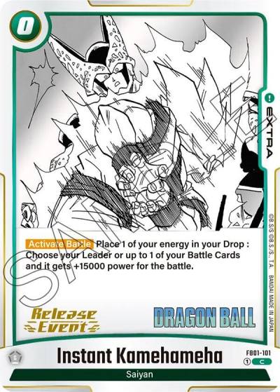 Instant Kamehameha FB01-101 Manga Booster 01 Release Event Cards Fusion World card