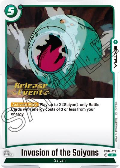 Invasion of the Saiyans FB04-075 Ultra Limit Release Event Cards Fusion World card