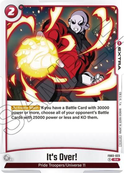 Its Over Championship Pack 02 FB03-023 Tournament and Championship Promos Fusion World card