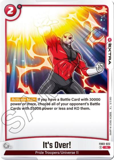 Its Over FB03-023 Raging Roar Fusion World card