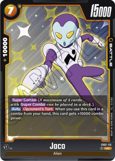 Jaco FB02-115 Blazing Aura Fusion World card