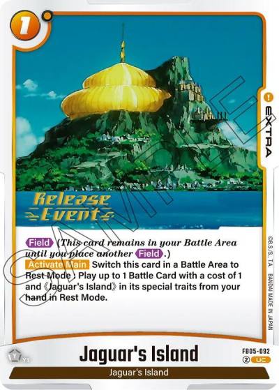 Jaguars Island FB05-092 New Adventure Release Event Cards Fusion World card