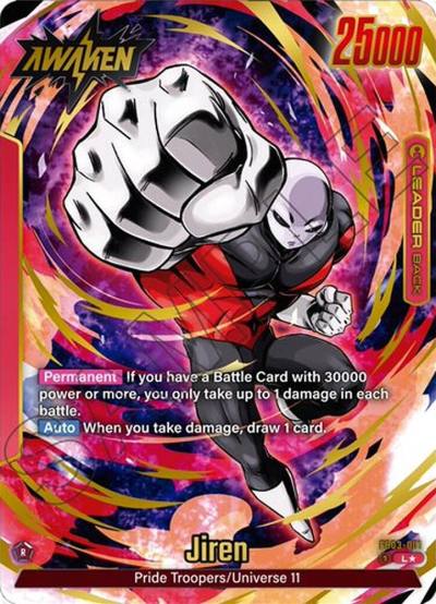 Jiren Alternate Art FB03-001 Raging Roar Fusion World card