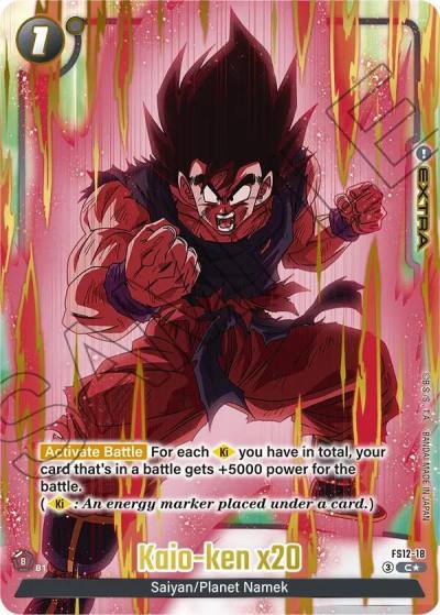 Kaio ken x20 Gold FS12-18 Starter Deck EX: The Beat of Ki Fusion World card