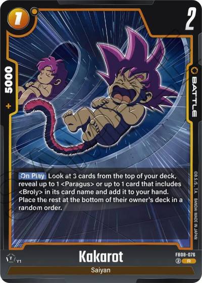Kakarot FB08-076 Saiyan's Pride Fusion World card