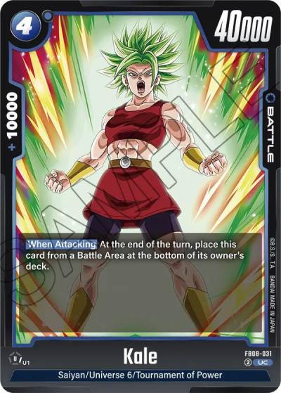 Kale FB08-031 Saiyan's Pride Fusion World card