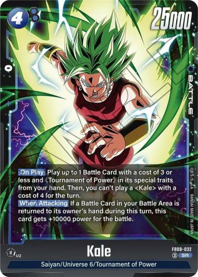 Kale FB08-032 Saiyan's Pride Fusion World card
