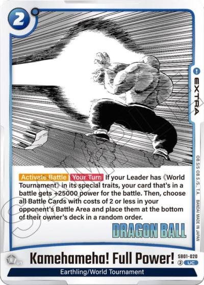 Kamehameha Full Power Holofoil SB01-020 Manga Booster 01 Fusion World card