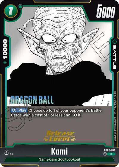 Kami FB02-071 Manga Booster 01 Release Event Cards Fusion World card