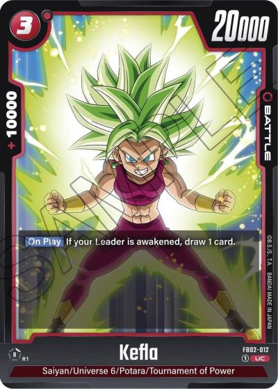 Kefla FB02-012 Blazing Aura Fusion World card