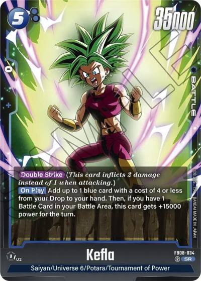 Kefla FB08-034 Saiyan's Pride Fusion World card