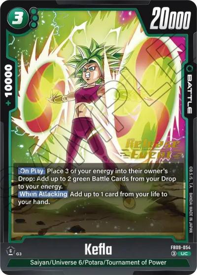 Kefla FB09-054 Dual Evolution Release Event Cards Fusion World card