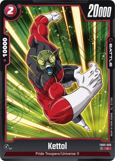 Kettol FB03-006 Raging Roar Fusion World card