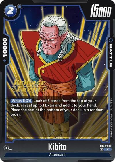 Kibito FB02-037 Blazing Aura Release Event Cards Fusion World card