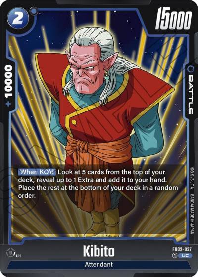 Kibito FB02-037 Blazing Aura Fusion World card