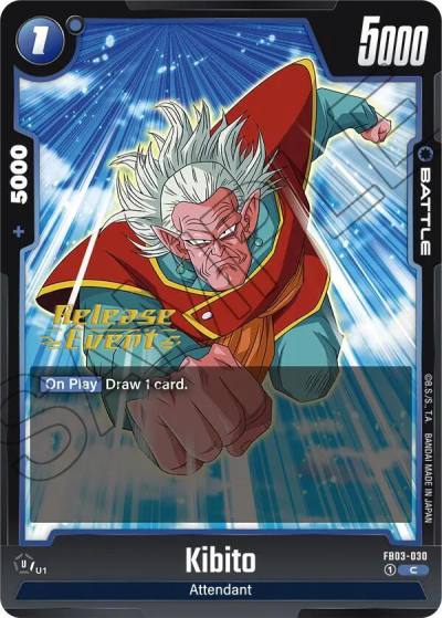 Kibito FB03-030 Raging Roar Release Event Cards Fusion World card