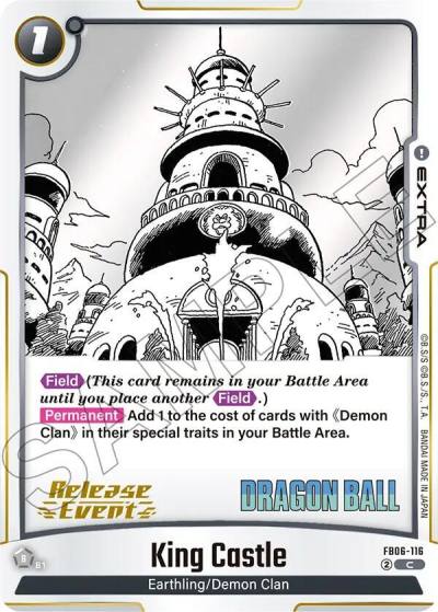 King Castle FB06-116 Manga Booster 02 Release Event Cards Fusion World card