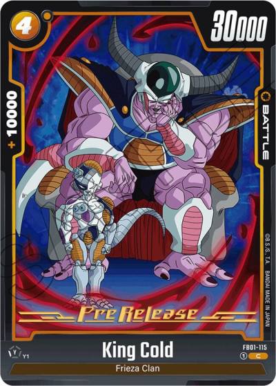 King Cold FB01-115 Awakened Pulse Pre-Release Cards Fusion World card