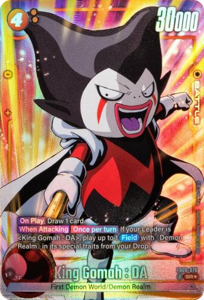 King Gomah DA Alternate Art FB06-076 Rivals Clash Fusion World card