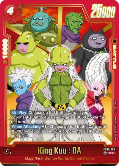 King Kuu DA Alternate Art FB07-003 Wish For Shenron Fusion World card