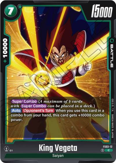 King Vegeta FS03-12 Starter Deck 3: Broly Fusion World card