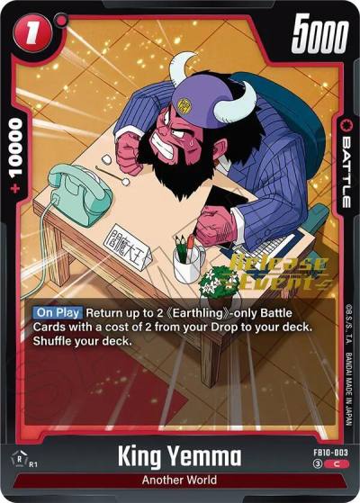 King Yemma FB10-003 Cross Force Release Event Cards Fusion World card