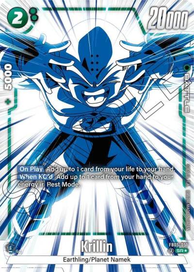 Krillin Alternate Art FB05-051 New Adventure Fusion World card