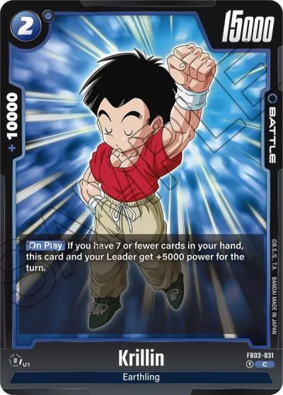 Krillin FB03-031 Raging Roar Fusion World card