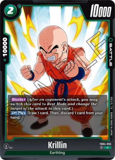 Krillin FB04-055 Ultra Limit Fusion World card