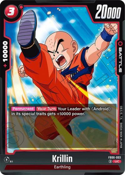 Krillin FB06-003 Rivals Clash Fusion World card