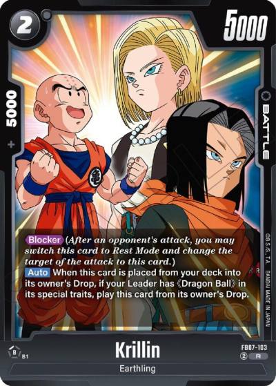 Krillin FB07-103 Wish For Shenron Fusion World card