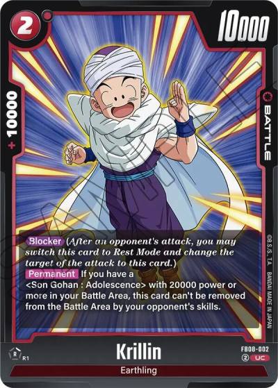 Krillin FB08-002 Saiyan's Pride Fusion World card