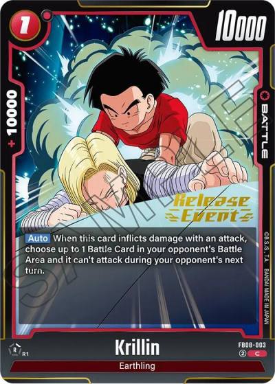 Krillin FB08-003 Saiyan's Pride Release Event Cards Fusion World card