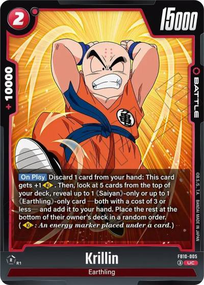 Krillin FB10-005 Cross Force Fusion World card