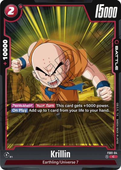 Krillin FS01-04 Starter Deck 1: Son Goku Fusion World card