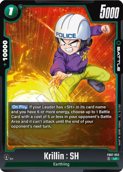 Krillin SH FB07-053 Wish For Shenron Fusion World card