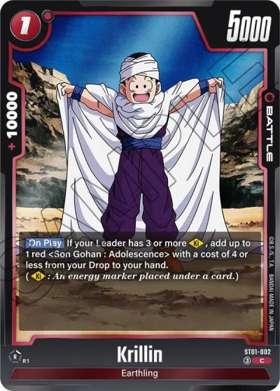 Krillin ST01-002 Story Booster 01 Fusion World card
