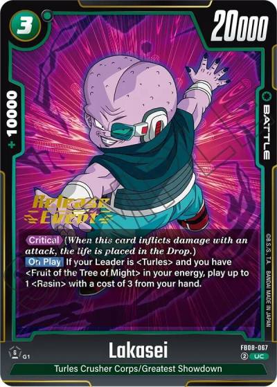 Lakasei FB08-067 Saiyan's Pride Release Event Cards Fusion World card