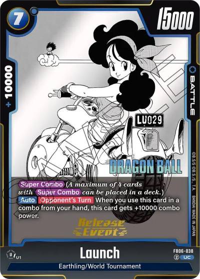 Launch FB06-038 Manga Booster 01 Release Event Cards Fusion World card