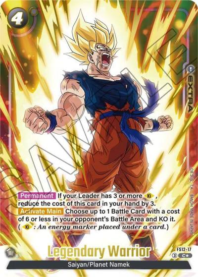 Legendary Warrior Gold FS12-17 Starter Deck EX: The Beat of Ki Fusion World card