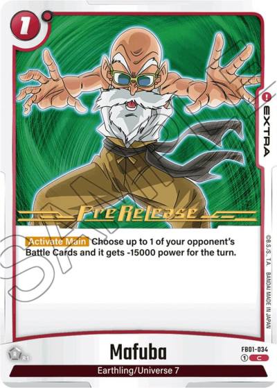 Mafuba FB01-034 Awakened Pulse Pre-Release Cards Fusion World card