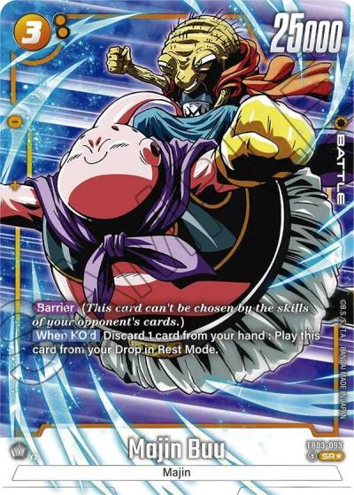 Majin Buu Alternate Art FB03-093 Raging Roar Fusion World card