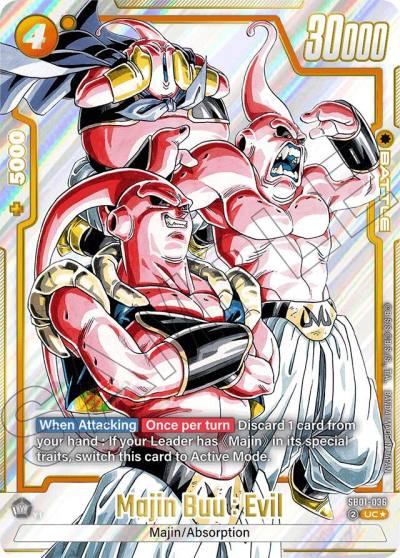 Majin Buu Evil Alternate Art SB01-036 Manga Booster 01 Fusion World card