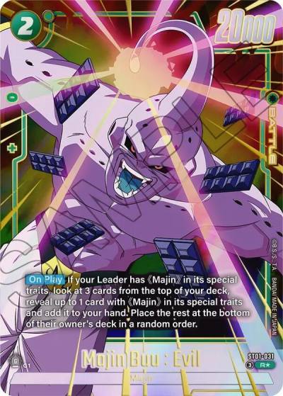 Majin Buu Evil Alternate Art ST01-031 Story Booster 01 Fusion World card