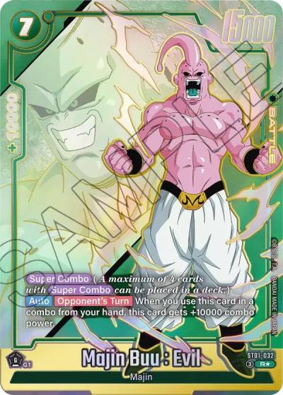 Majin Buu Evil Alternate Art ST01-032 Story Booster 01 Fusion World card