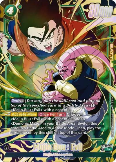 Majin Buu Evil Alternate Art ST01-035 Story Booster 01 Fusion World card