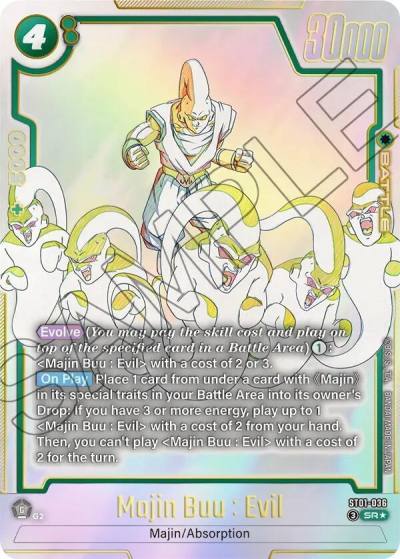 Majin Buu Evil Alternate Art ST01-036 Story Booster 01 Fusion World card